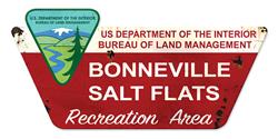 Bonneville Salt Flats Department of the Interior Steel Sign PS175
