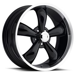 Vision American Muscle 142 Legend 5 Series Machined Lip Gloss Black Wheels 20x9