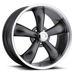 Vision American Muscle 142 Legend 5 Series Machined Lip Gunmetal Wheels 20x9.5