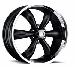 Vision American Muscle 142 Legend 6 Series Machined Lip Gloss Black Wheels 20x9