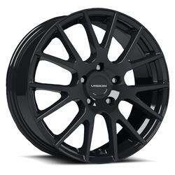Vision Street Designs 18 Hellion Series Gloss Black Wheels
