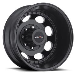 Vision HD 181 Hauler Dually Series Matte Black Wheels 19.5x6.75