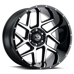 Vision Off-Road 360 Sliver Series Gloss Black Wheels with Machined Face 20x9