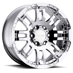 Vision Off-Road 375 Warrior Series Silver Winter Painted Wheels 18x8.5