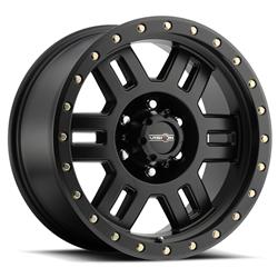 Vision Off-Road 398 Manx Matte Black Wheels 17x8.5