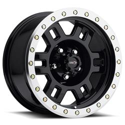 Vision Off-Road 398 Manx Gloss Black Wheels with Machined Lip 15x8