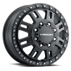 Vision HD 408 Manx 2 Dually Series Satin Black Wheels 16x6