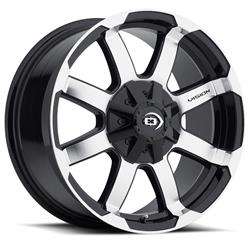 Vision Off-Road 413 Valor Series Gloss Black Wheels with Machined Face 16x8