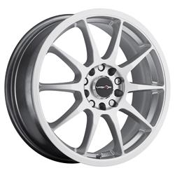 Vision Wheel 425 Bane Series Hyper Silver Wheels