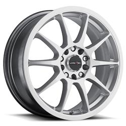 Vision Wheel 425 Bane Series Hyper Silver Wheels 17x7