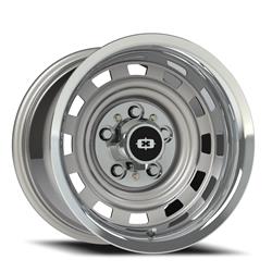 Vision American Muscle 54 Cheyenne Series Silver Wheels with Machined Lip 17x8