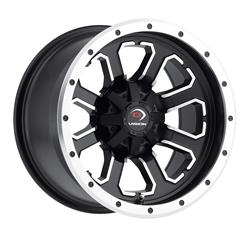 Vision Wheel 548 Commander Series Matte Black Wheels with Machined Accents