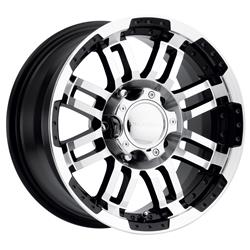 Vision Off-Road 375 Warrior Series Gloss Black Wheels with Machined Face 18x7.5