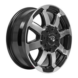 Vision Off-Road 413 Valor Series Gloss Black Wheels with Machined Face 16x6.5
