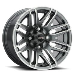 Vision Wheel 112 Assault Series Gunmetal Wheels with Machined Accents