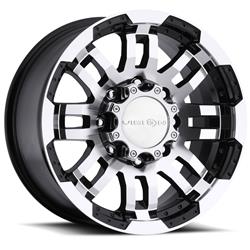 Vision Off-Road 375 Warrior Series Gloss Black Wheels with Machined Face 16x6.5