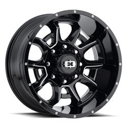 Vision Off-Road 415 Bomb Series Gloss Black Wheels with Milled Accents 20x9