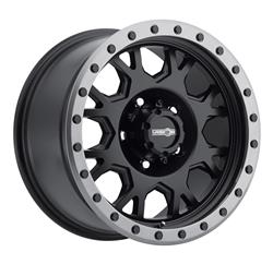 Vision GV8BL Invader UTV Gunmetal Beadlock Wheels with Machined Face 15x6
