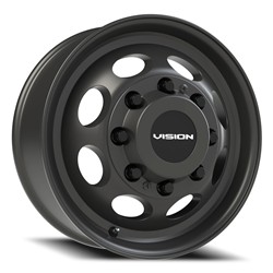 Vision HD 181 Hauler Dually Series Matte Black Wheels 19.5x6.75