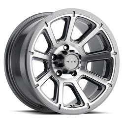 Vision HD 353 Turbine Series Machined Face Gunmetal Wheels 15x6