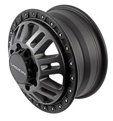 Vision HD 408 Manx 2 Dually Series Satin Gray Wheels 16x6