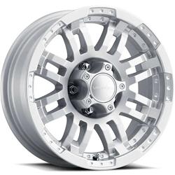 Vision HD 375 Warrior Series Silver Salt-Resistant Winter Paint Wheels 14x5.5