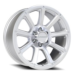 Vision HD 353 Turbine Series Silver Salt-Resistant Winter Painted Wheels 17x8.5