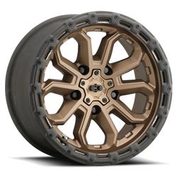 Vision Off-Road 405 Korupt Satin Bronze Wheels with Black Lip 16x8