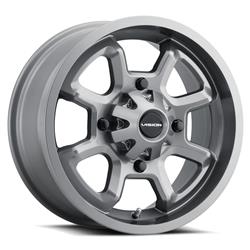 Vision UTV 415 Bomb Gunmetal Wheels 12x7