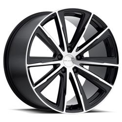 Vision Milanni 471 Splinter Series Gloss Black Wheels with Machined Faces 20x9