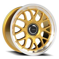 Vision Street Designs 478 Alpine Series Gold Machined Lip Wheels 18x8.5