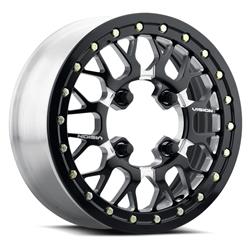 Vision UTV 346 Storm Forged Series Black Milled Beadlock Wheels 15x6