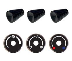 Vintage Air Replacement Dash Knobs for 1961-1966 F-100 - 491643