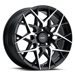 Voxx Paso Gloss Black Wheels with Machined Face 18x8