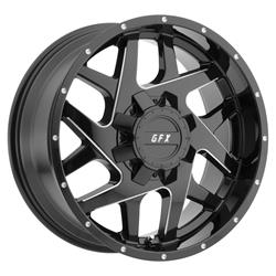 Voxx G-FX TR-Mesh2 Gloss Black Wheels with Milled Spokes 18x9