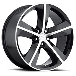 Voxx Replica Challenger Gloss Black Wheels with Machined Face 20x9
