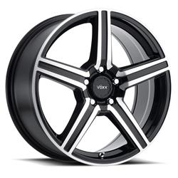 Voxx Como Gloss Black Wheels with Machined Face 18x8