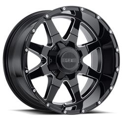 Voxx G-FX TR12 Gloss Black Wheels with Milled Spokes 17x9