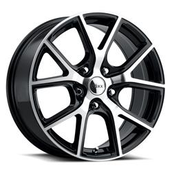 Voxx Lumi Gloss Black Wheels with Machined Face