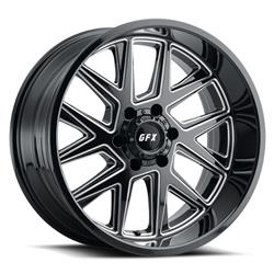 Voxx G-FX TM6 Gloss Black Wheels with Milled Spokes 20x9