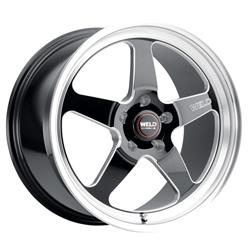 Weld Performance Ventura Drag Gloss Black Wheels 17x10