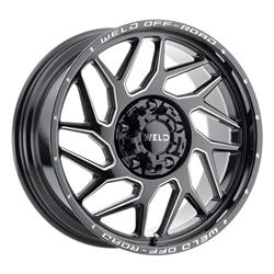 Weld Performance Fulcrum Gloss Black Milled Wheels