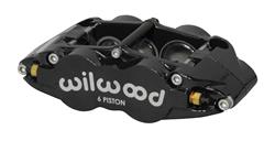 Wilwood Forged Narrow Superlite 6 Dust Seal Radial Mount Calipers 120-14437-BK