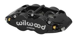 Wilwood Forged Narrow Superlite 6 Dust Seal Radial Mount Calipers 120-14490-BK