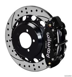 Wilwood Forged Narrow Superlite 4R Big Brake Rear Parking Brake Kits for 2005-2006 9-2X, 2001-2008 FORESTER, 1999-2007 IMPREZA - 140-12878-D