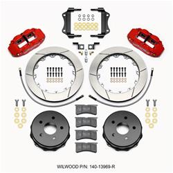 Wilwood Forged Narrow Superlite 4R Big Brake Rear Parking Brake Kits for 2007-2018 WRANGLER - 140-13969-R