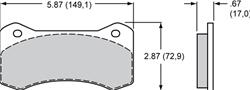 Wilwood Smart Pad BP-20 Brake Pads 150-20-6617K