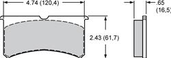 Wilwood Smart Pad BP-20 Brake Pads 150-20-7416K