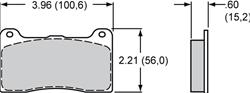Wilwood Smart Pad BP-20 Brake Pads 150-20-7816K