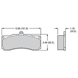 Wilwood Disc Brakes Brake Pads 15A-10253K
